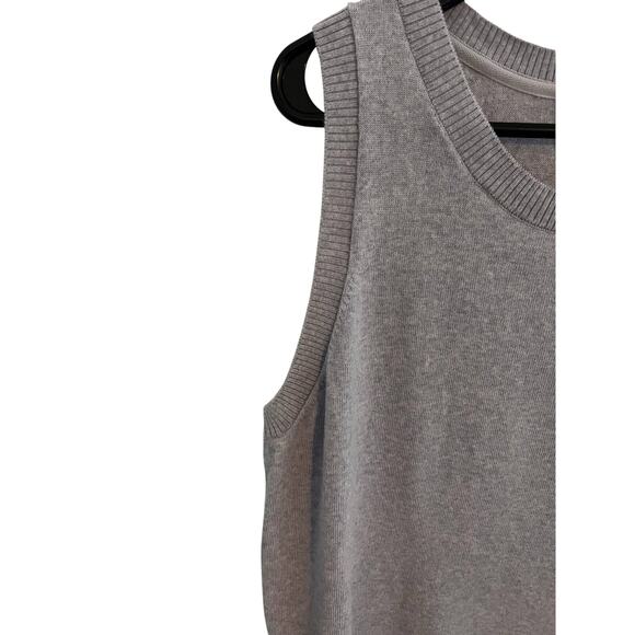 Woolx Merino Sweater Womens XL Lilac Chessy Tank Top Minimalist Preppy Chic EUC - Picture 3 of 9